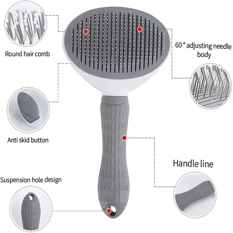 EasyGroom Self-Cleaning Pet Brush