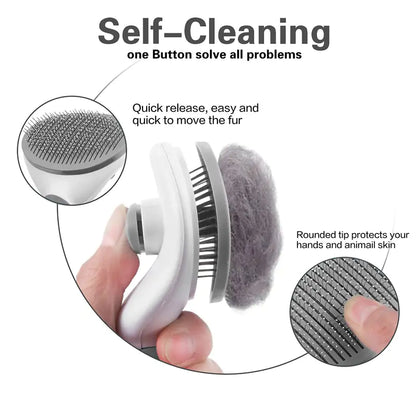 EasyGroom Self-Cleaning Pet Brush